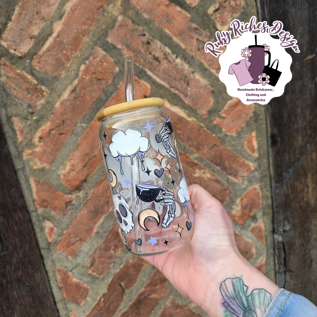 Overthinker 16oz Glass Tumbler
