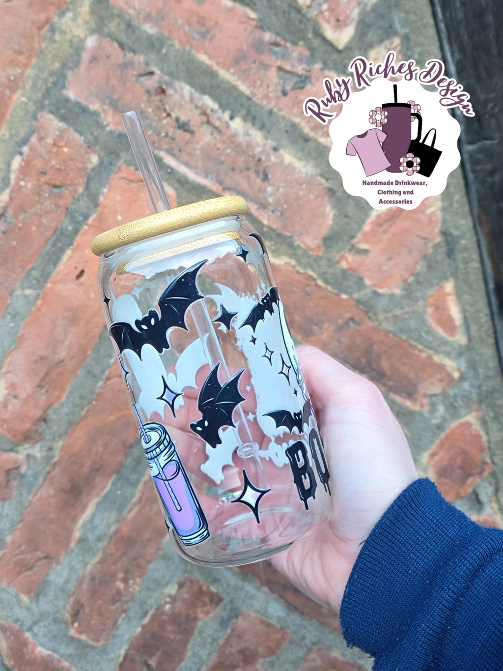 Boo Brew Glass Tumbler