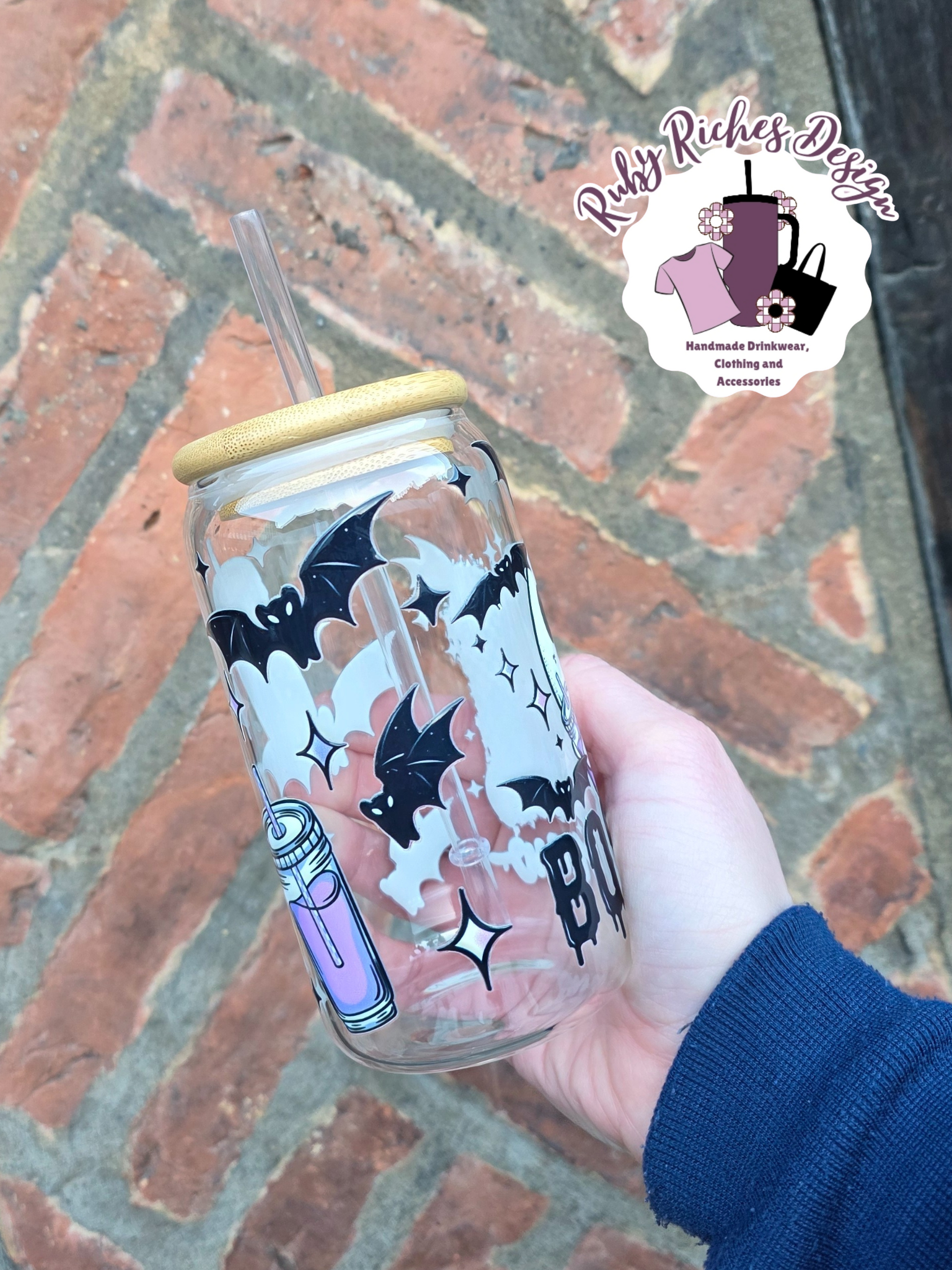 Boo Brew Glass Tumbler