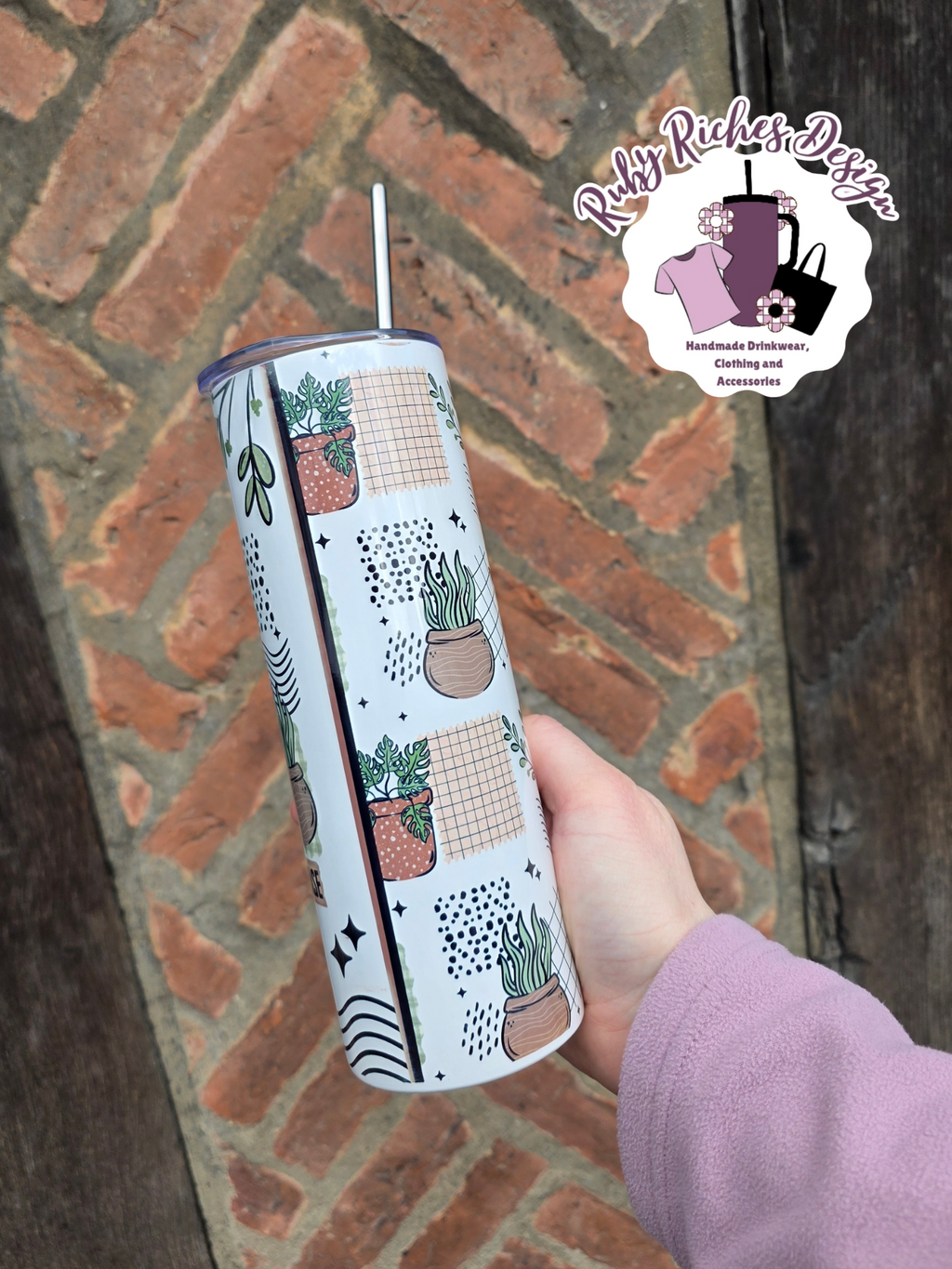 More Plants Please 20oz Double Wall Insulated Metal Tumbler