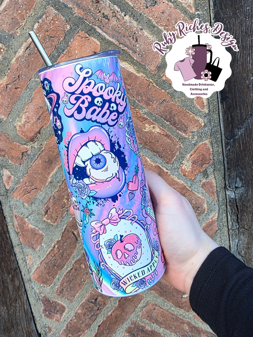 Spooky Babe 20oz Double Wall Insulated Metal Tumbler