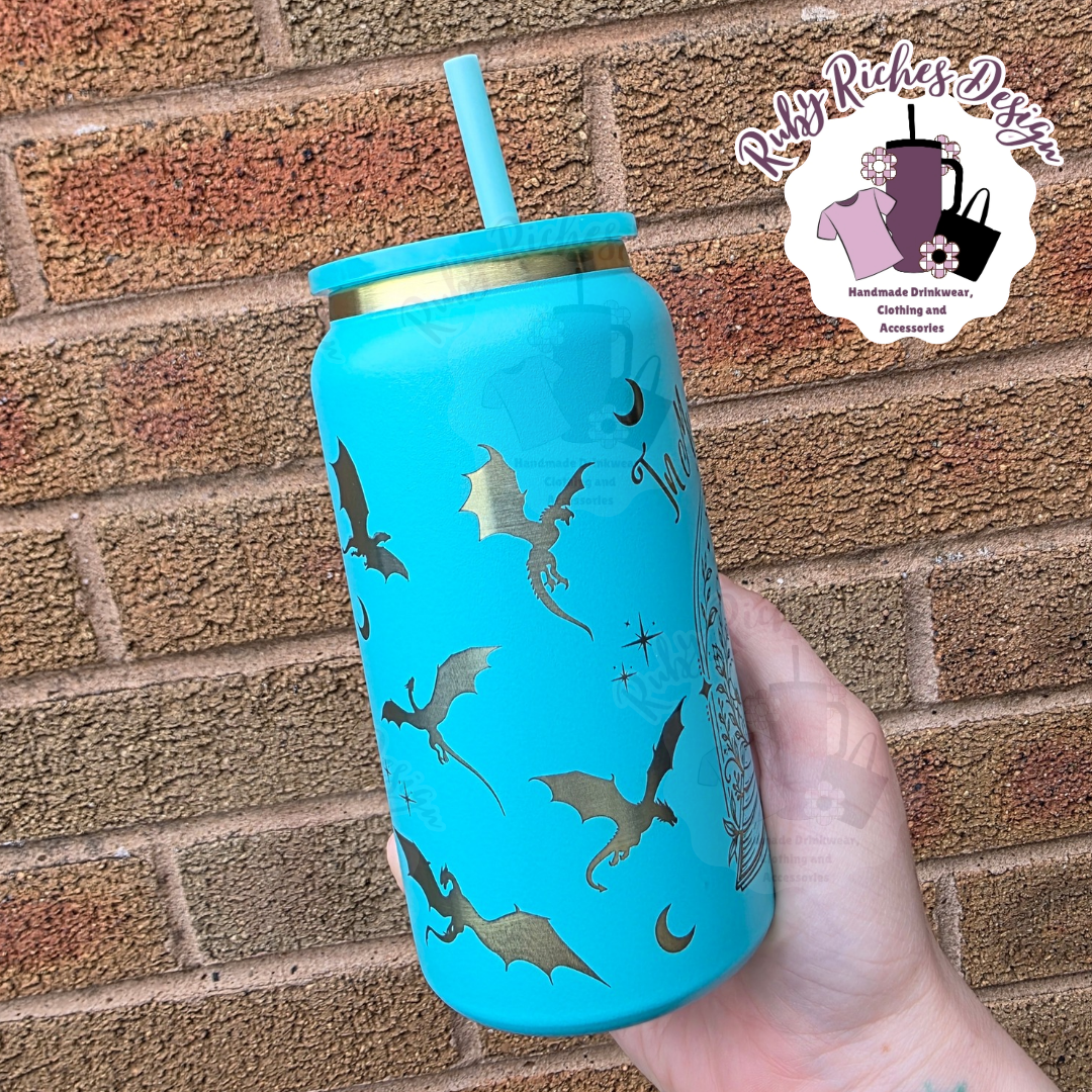In My Fantasy Era 16oz Rainbow plated Engraved Double Wall Insulated Metal Tumbler